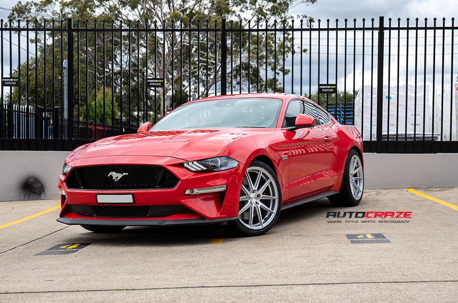 FORD MUSTANG ESF1 SILVER MACHINED FACE